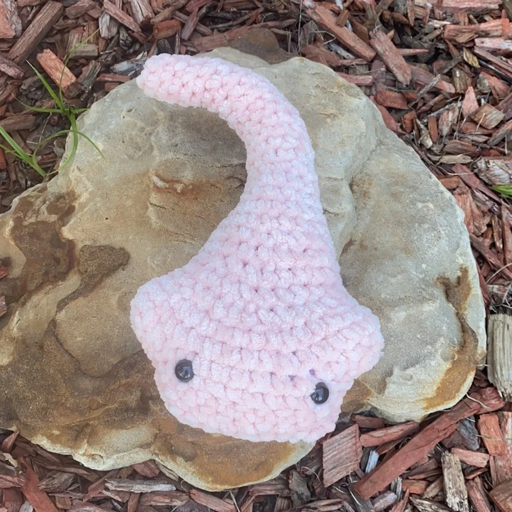 Pink Handmade Crochet Stingray